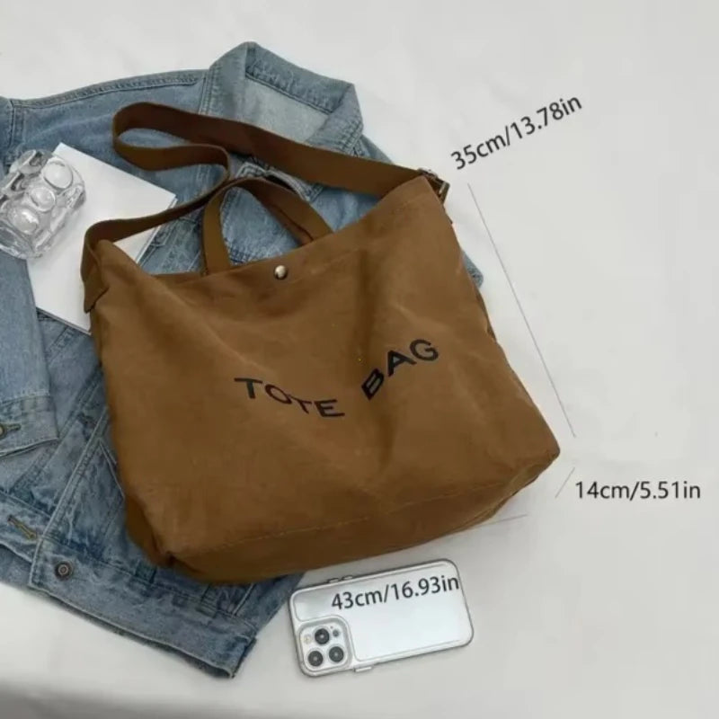 Retro Canvas Tote Bag
