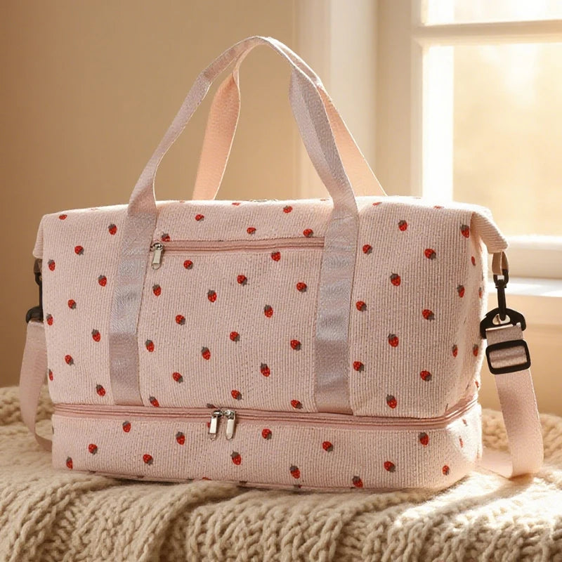 Corduroy Travel Duffel Bag