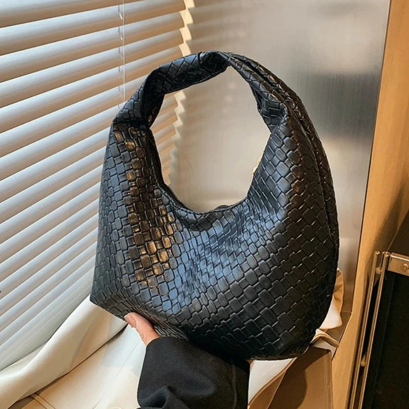 Woven Embossed Tote Bag