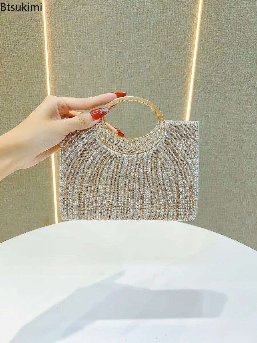 Glitter Rhinestone Clutch Bag