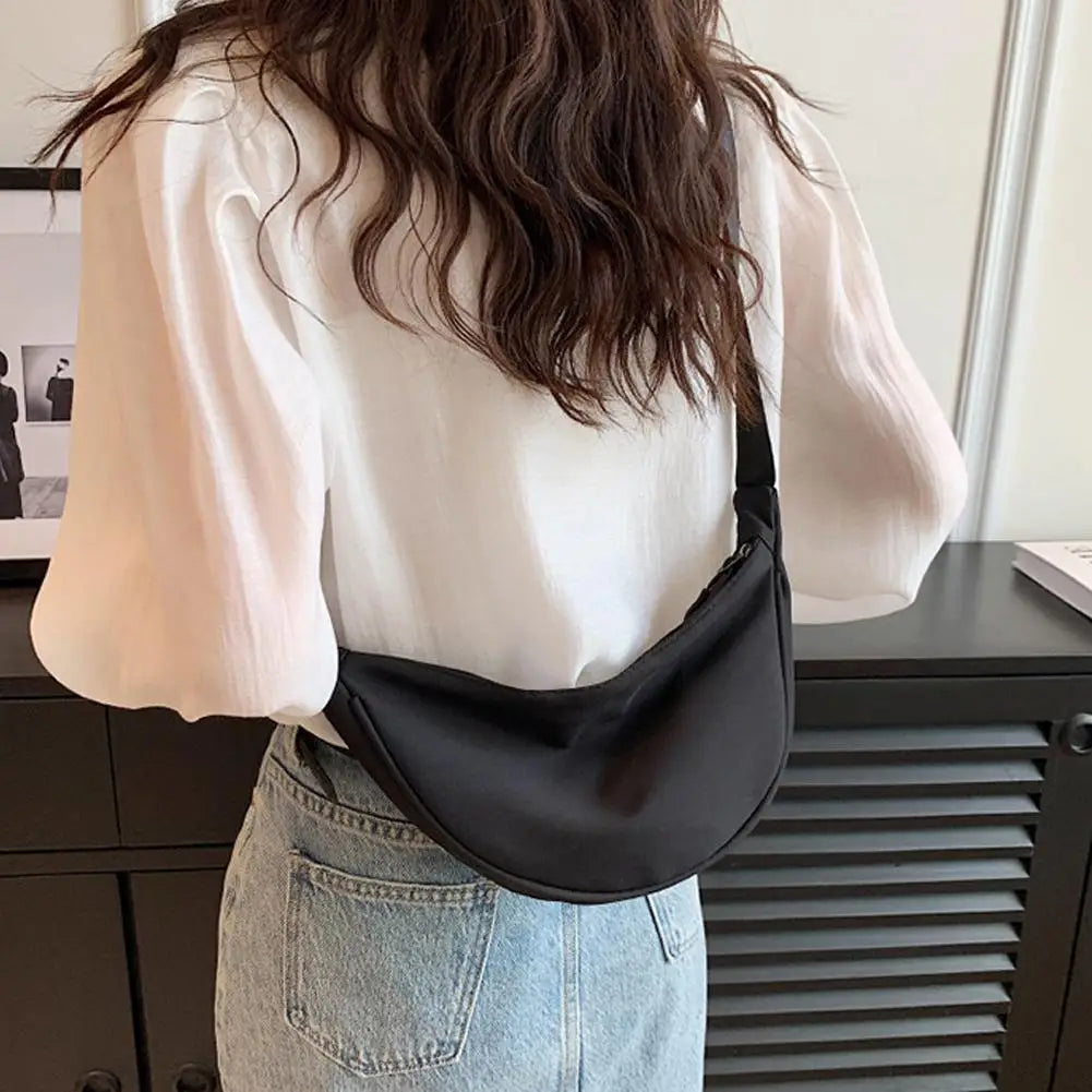 Nylon Crescent Sling Bag