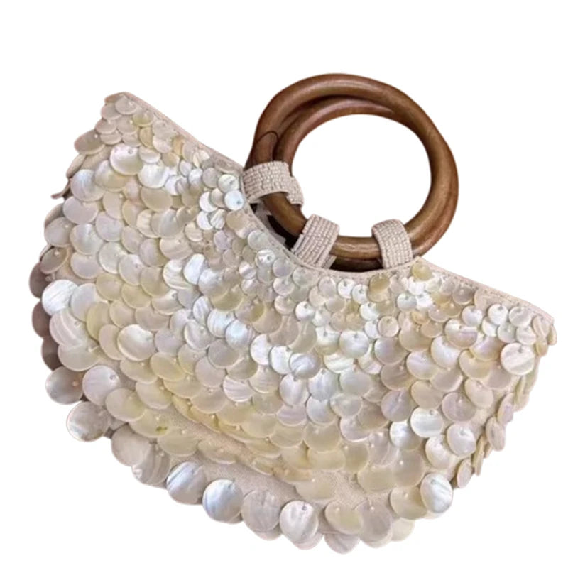 Handmade Beaded Crossbody Bag