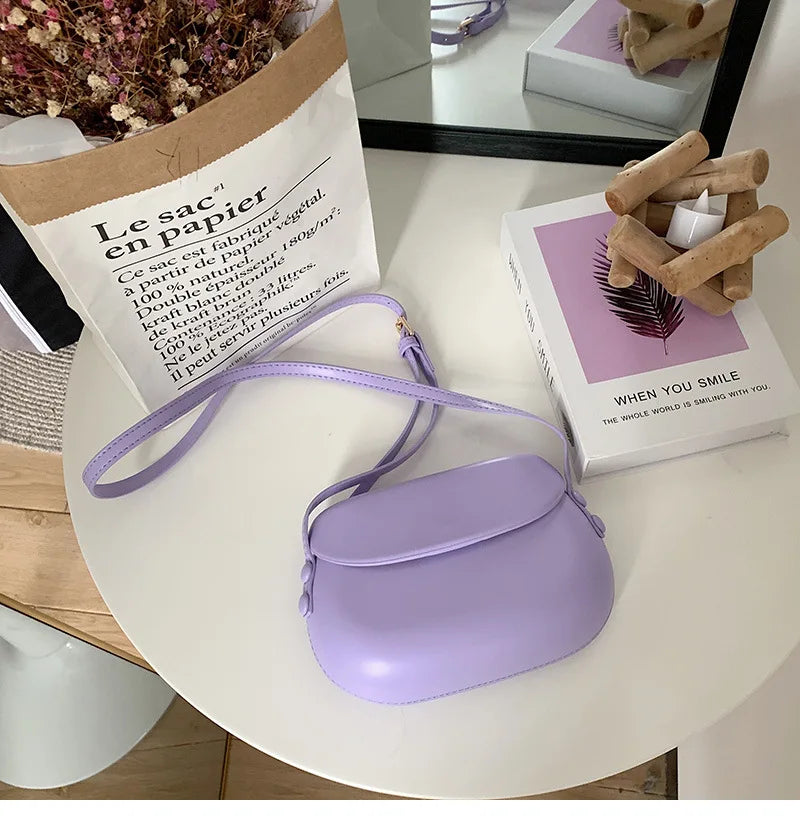 Candy Color Saddle Bag