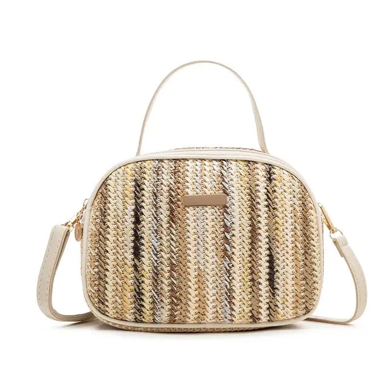 Rattan Straw Crossbody Bag