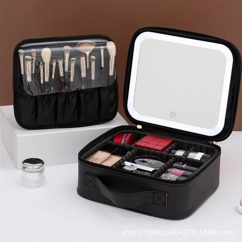 LED Mirror Makeup Case
