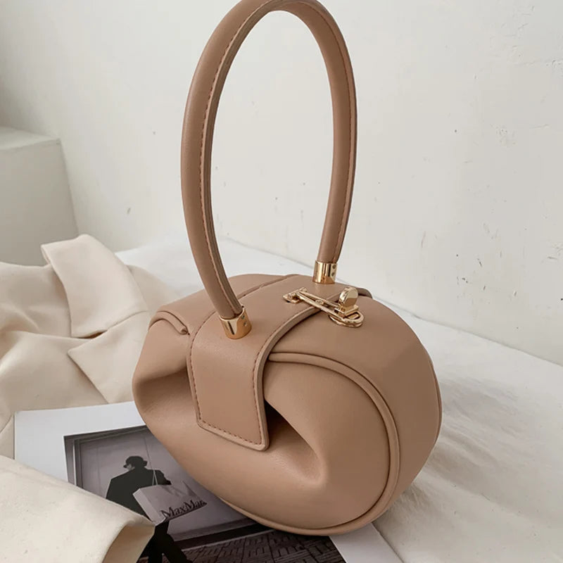 Round Bowling Shoulder Bag
