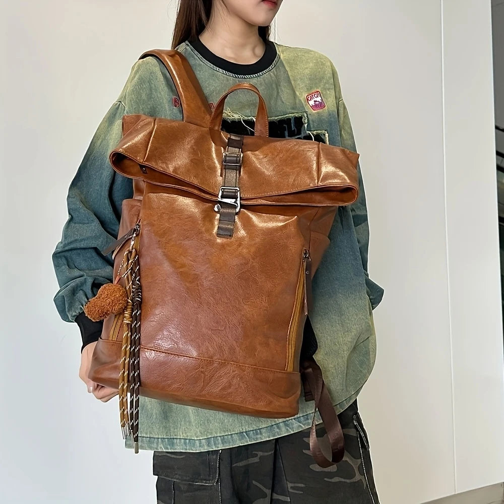 Vintage Roll Top Backpack
