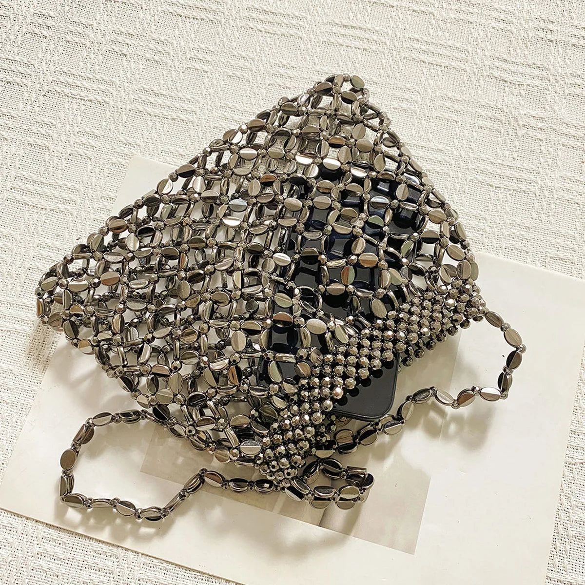 Handmade Beaded Shoulder Bag