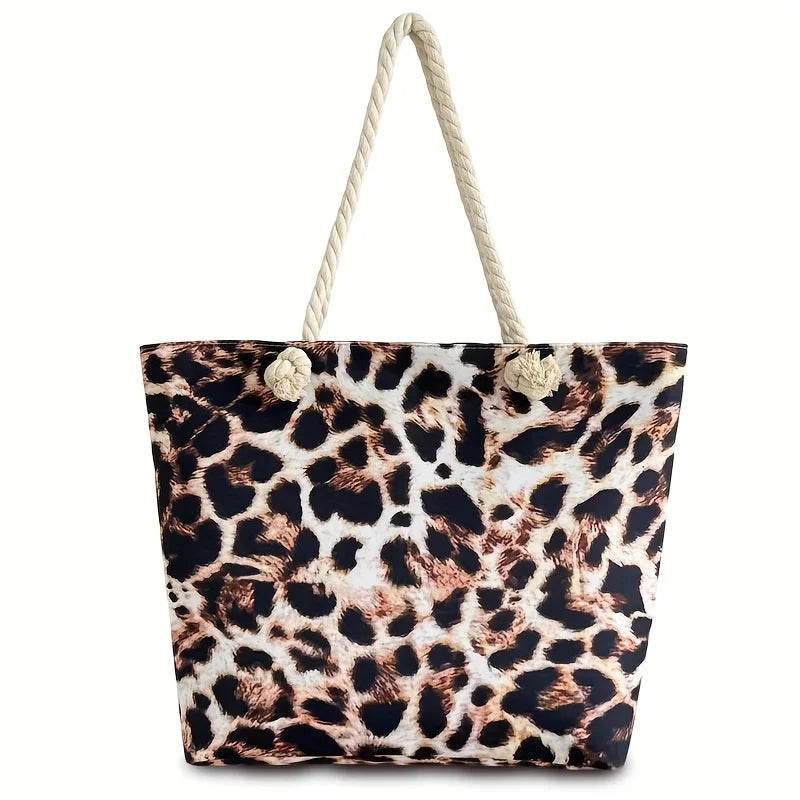 Leopard Print Beach Tote