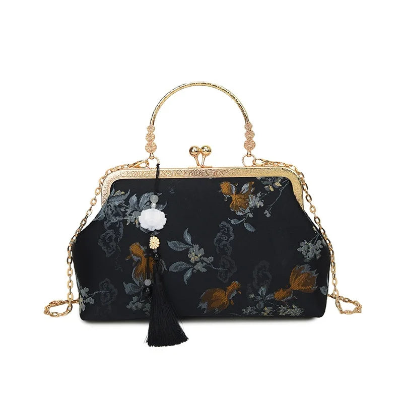 Embroidered Chinese Clutch Bag