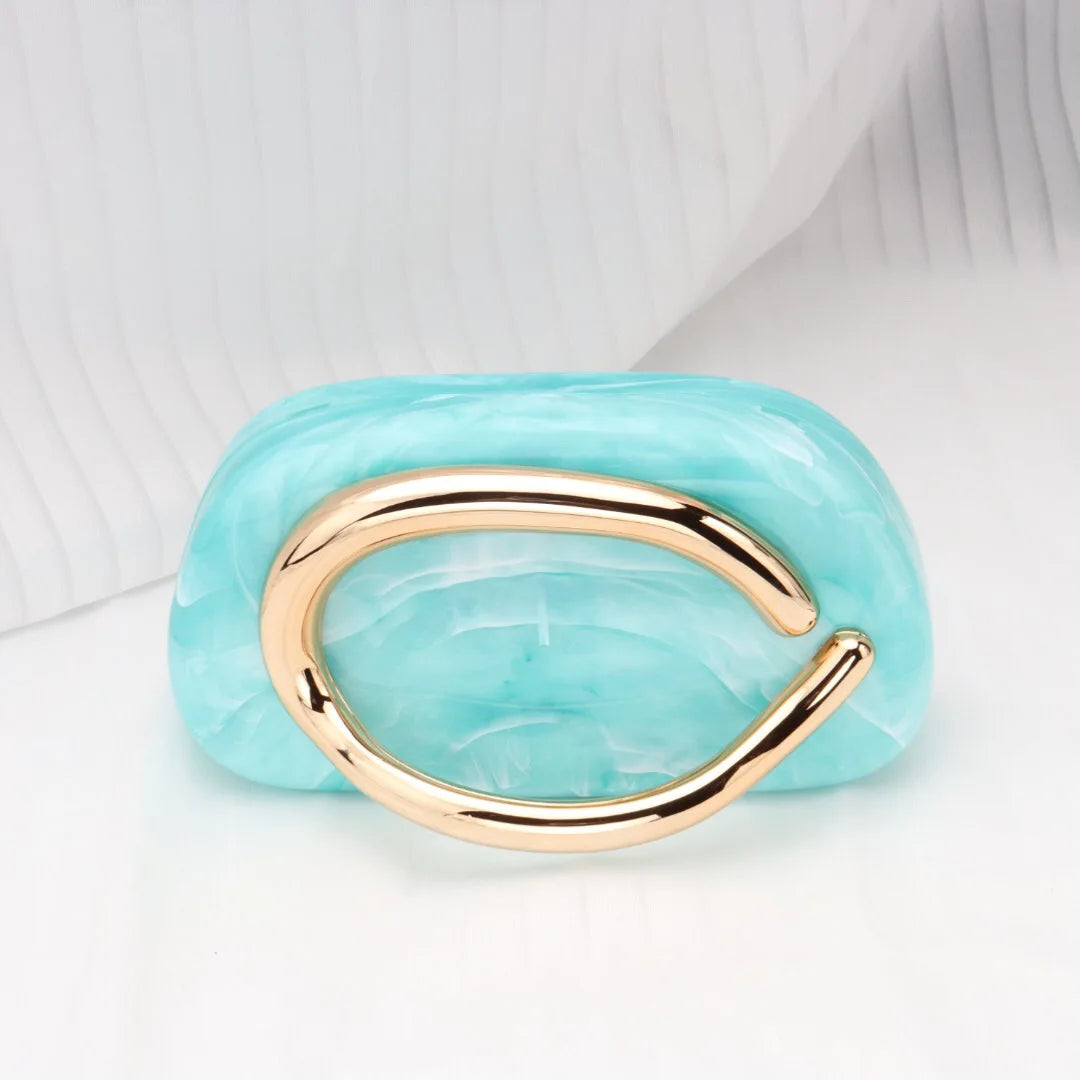 Gold Box Clutch Bag