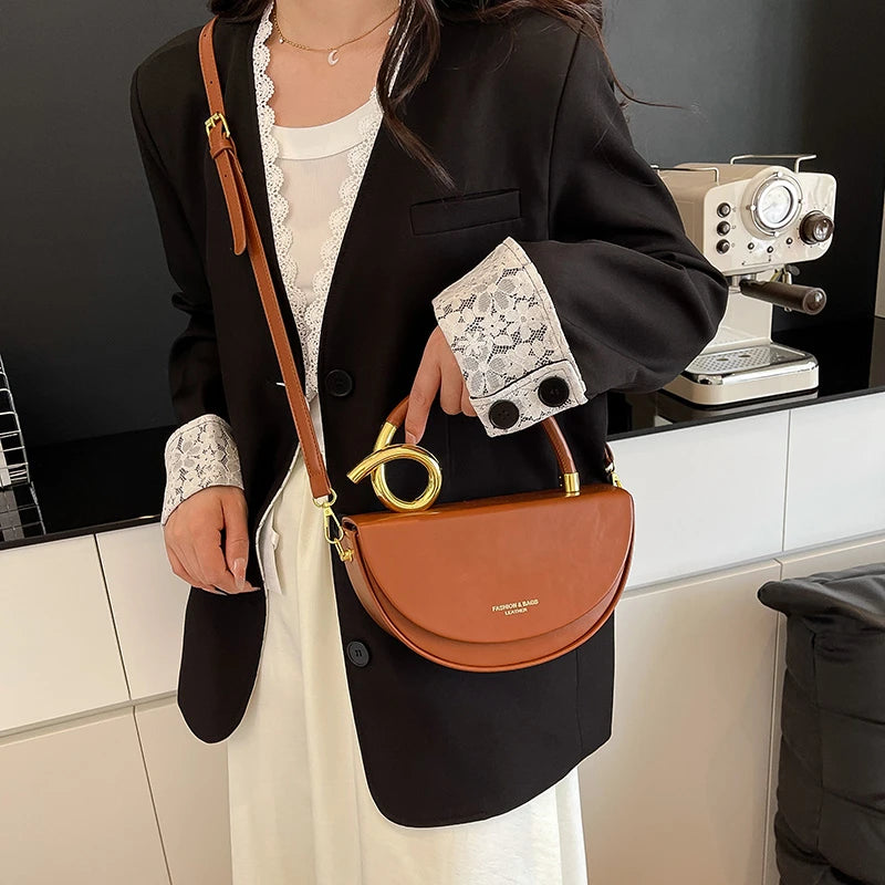 Semicircle Saddle Crossbody Bag