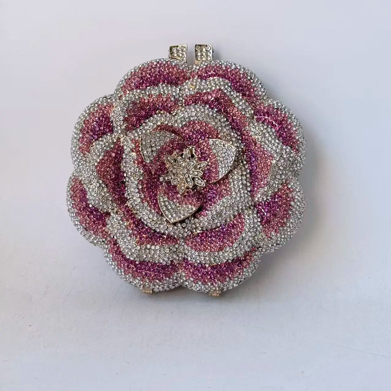 Floral Crystal Clutch Bag