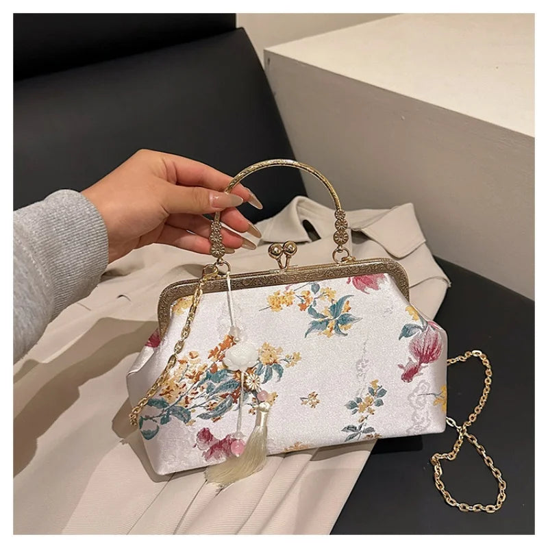 Embroidered Chinese Clutch Bag