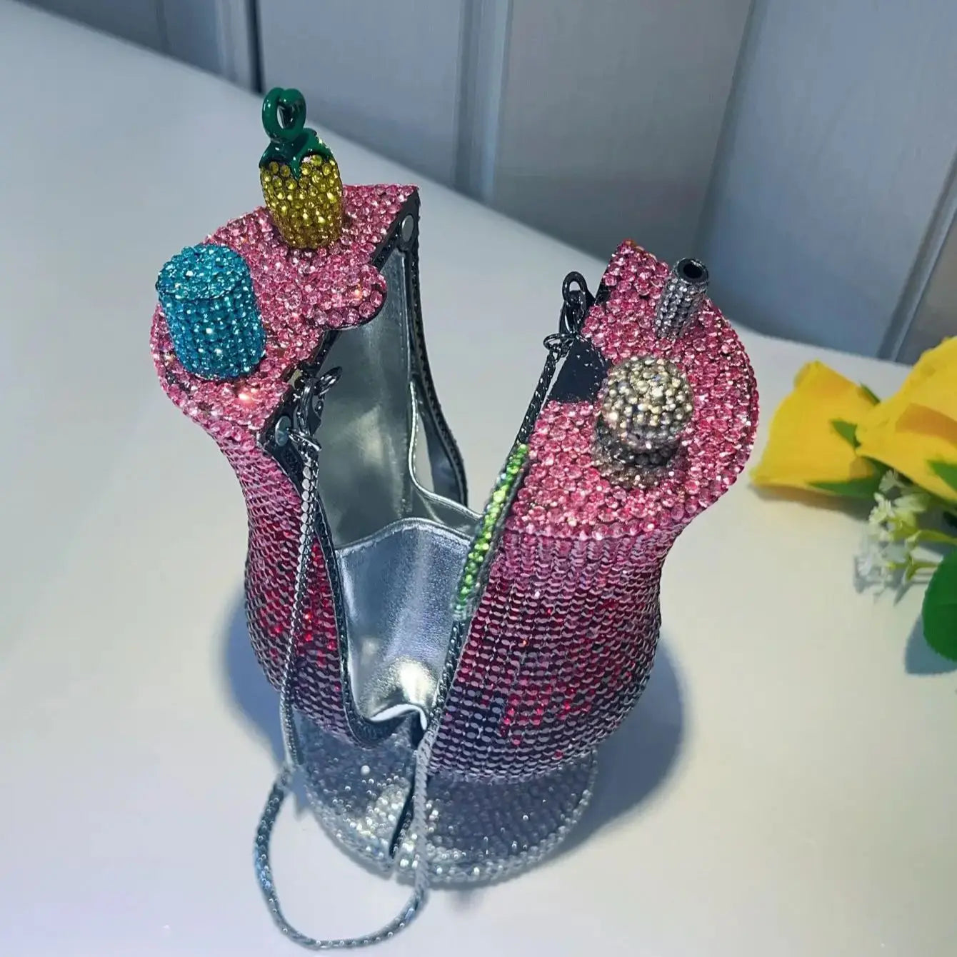 Cocktail Rhinestone Clutch Bag