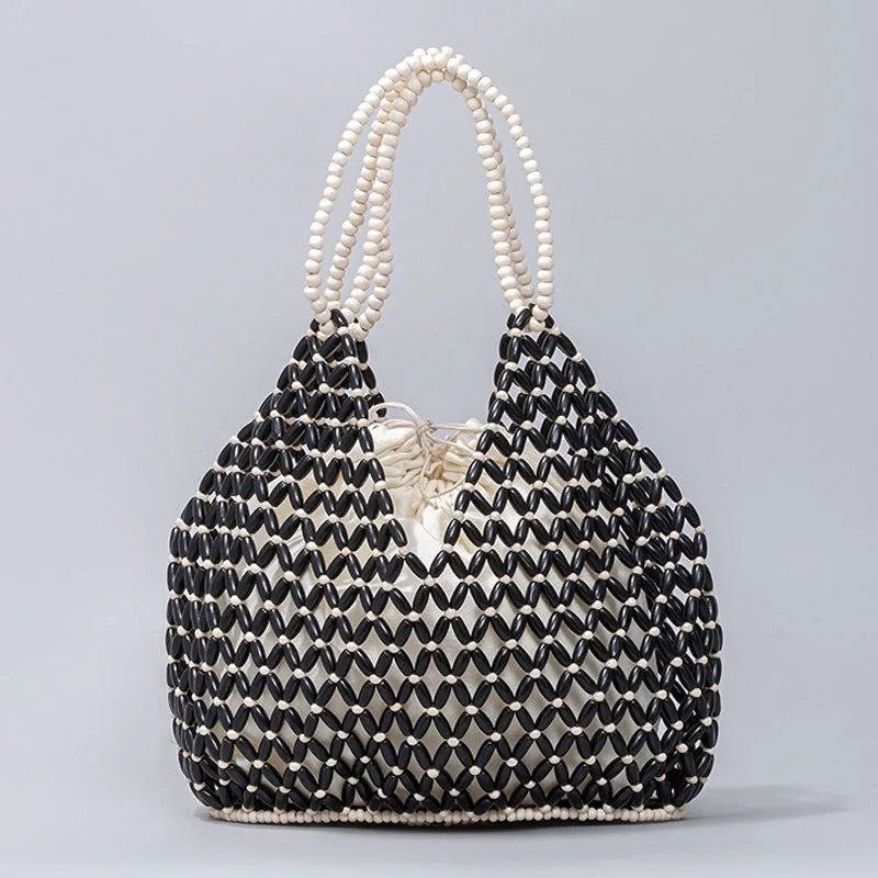 Handmade Beaded Beach Bag