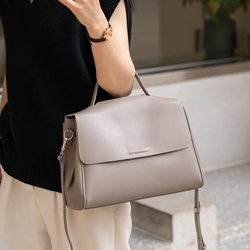 Genuine Leather Satchel Bag