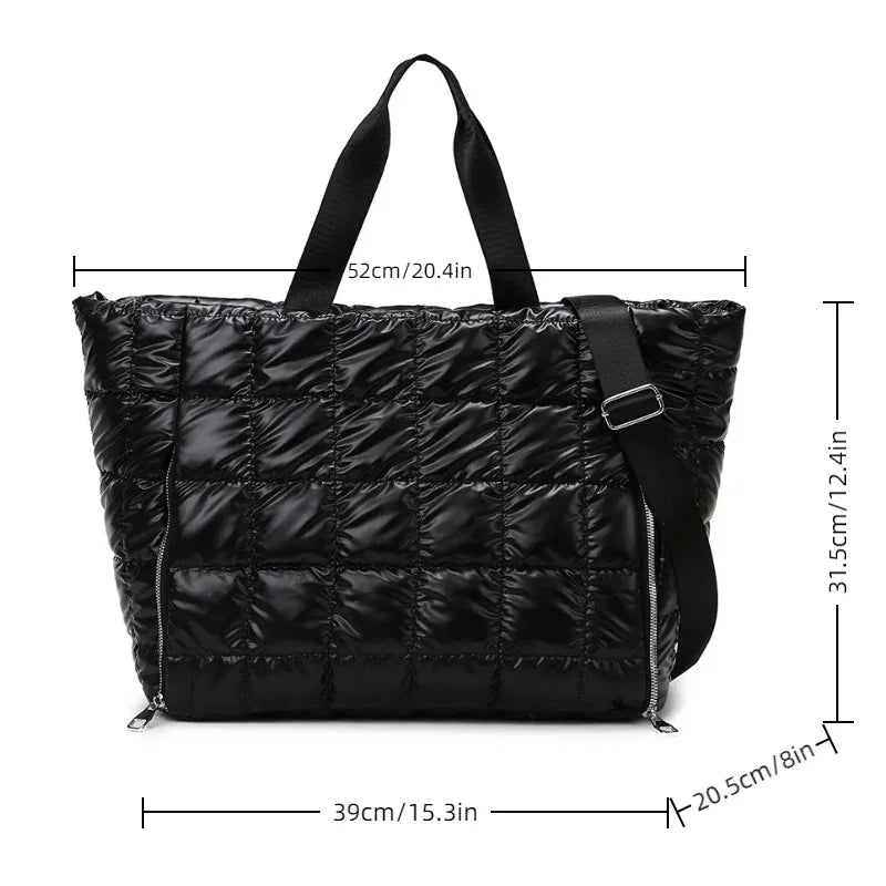 Quilted Travel Tote Bag