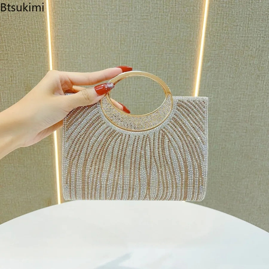 Glitter Rhinestone Clutch Bag