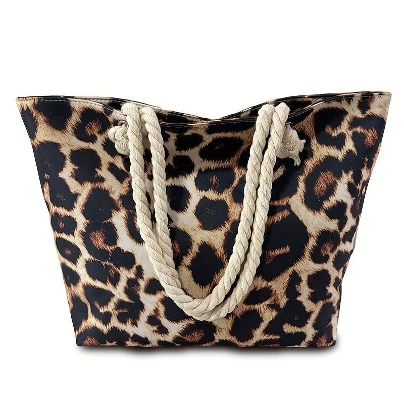 Leopard Print Beach Tote