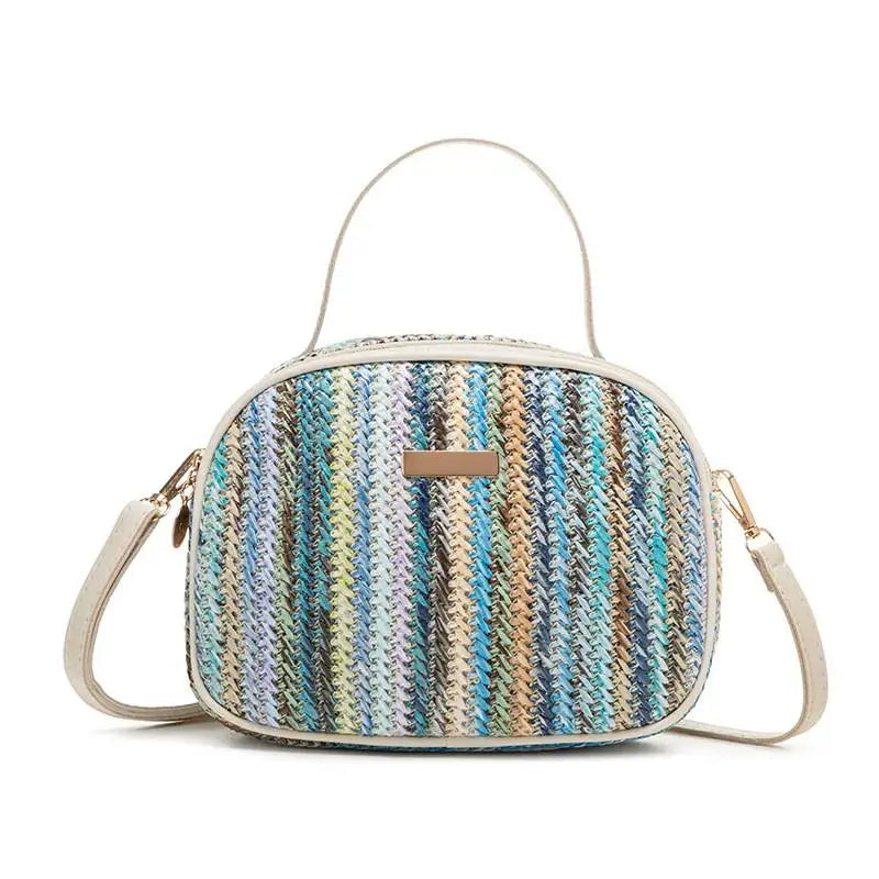 Rattan Straw Crossbody Bag