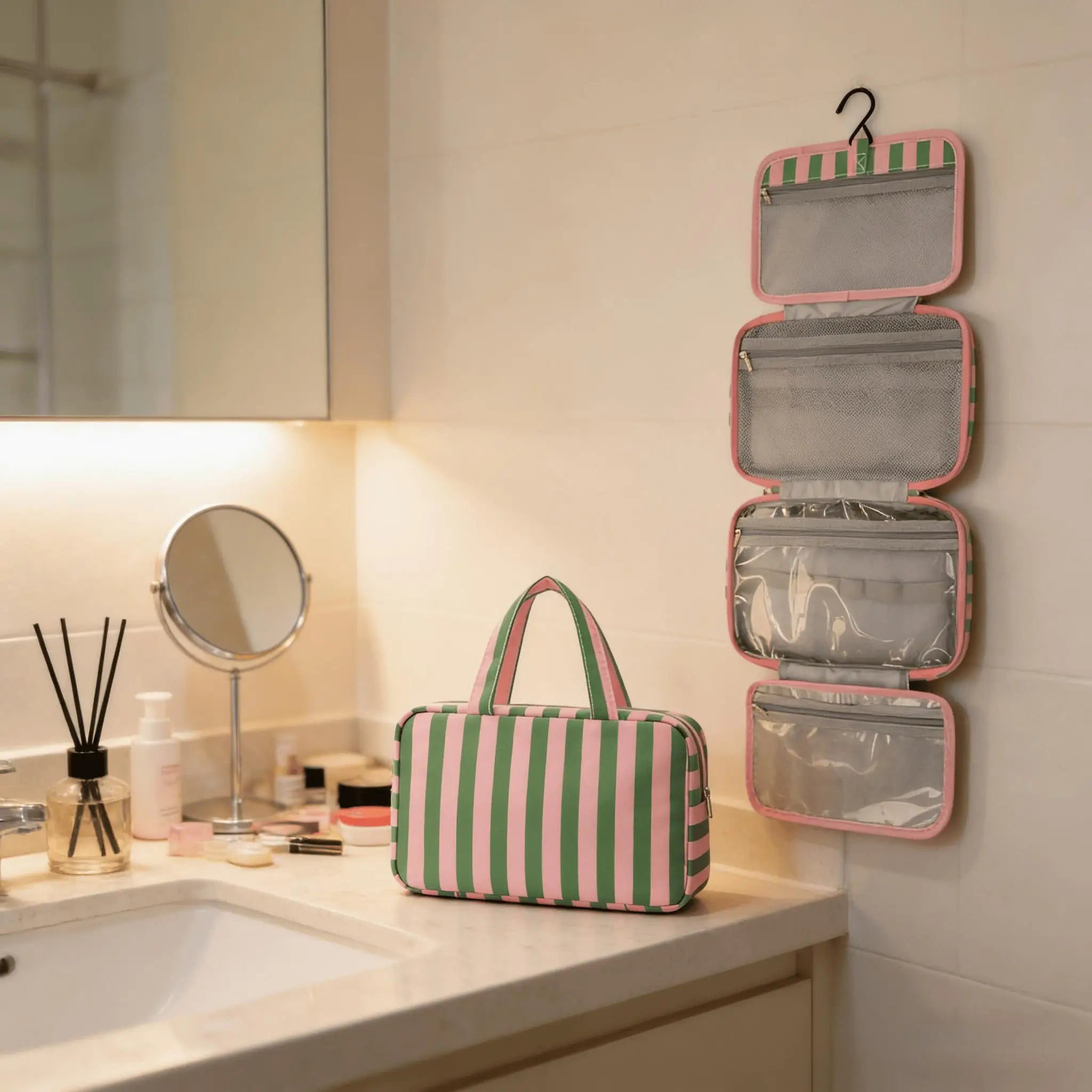 Foldable Stripe Travel Bag