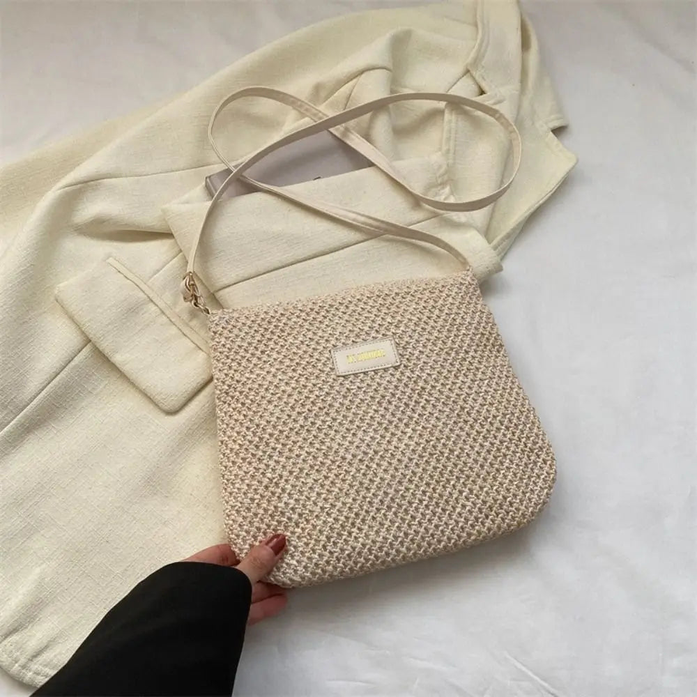 Summer Straw Shoulder Bag