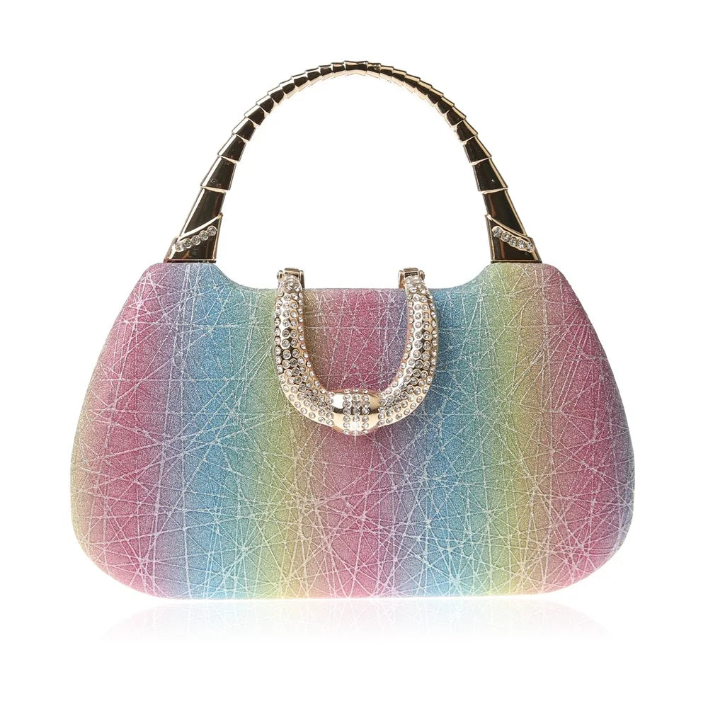 Pearl Rhinestone Shoulder Bag