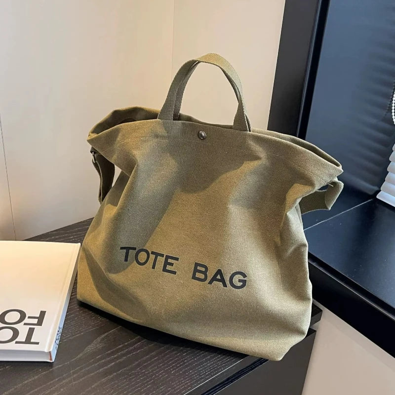Retro Canvas Tote Bag