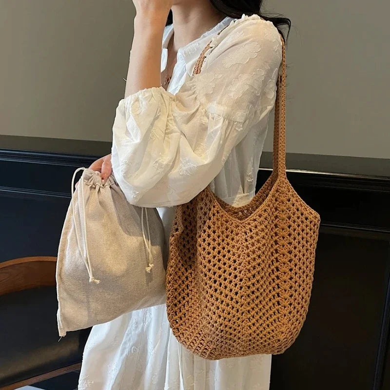 Hollow Out Beach Tote