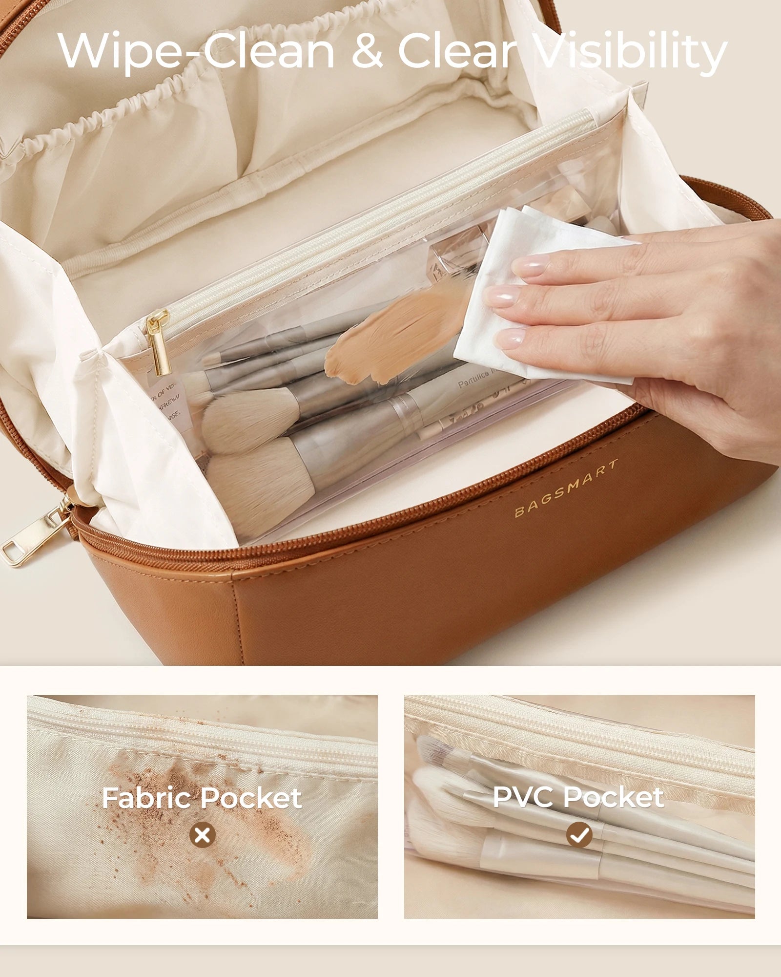 Large Travel Makeup Bag
