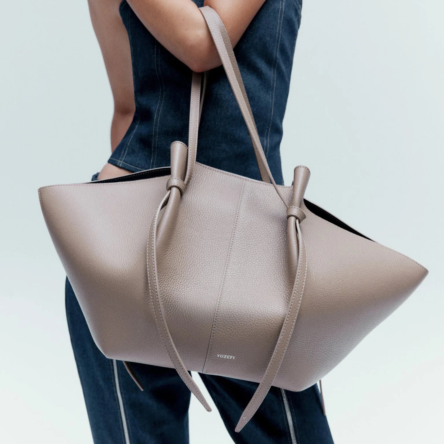 Genuine Leather Mochi Tote