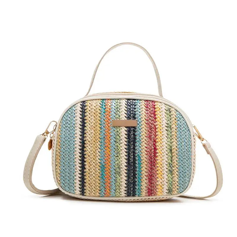 Rattan Straw Crossbody Bag