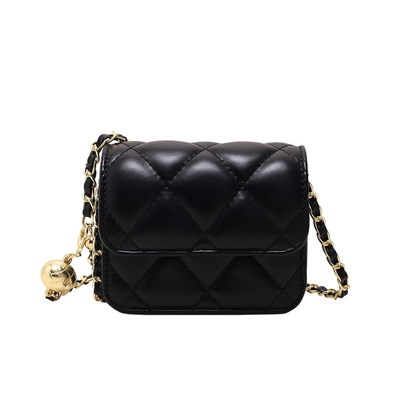 Diamond Grid Chain Bag