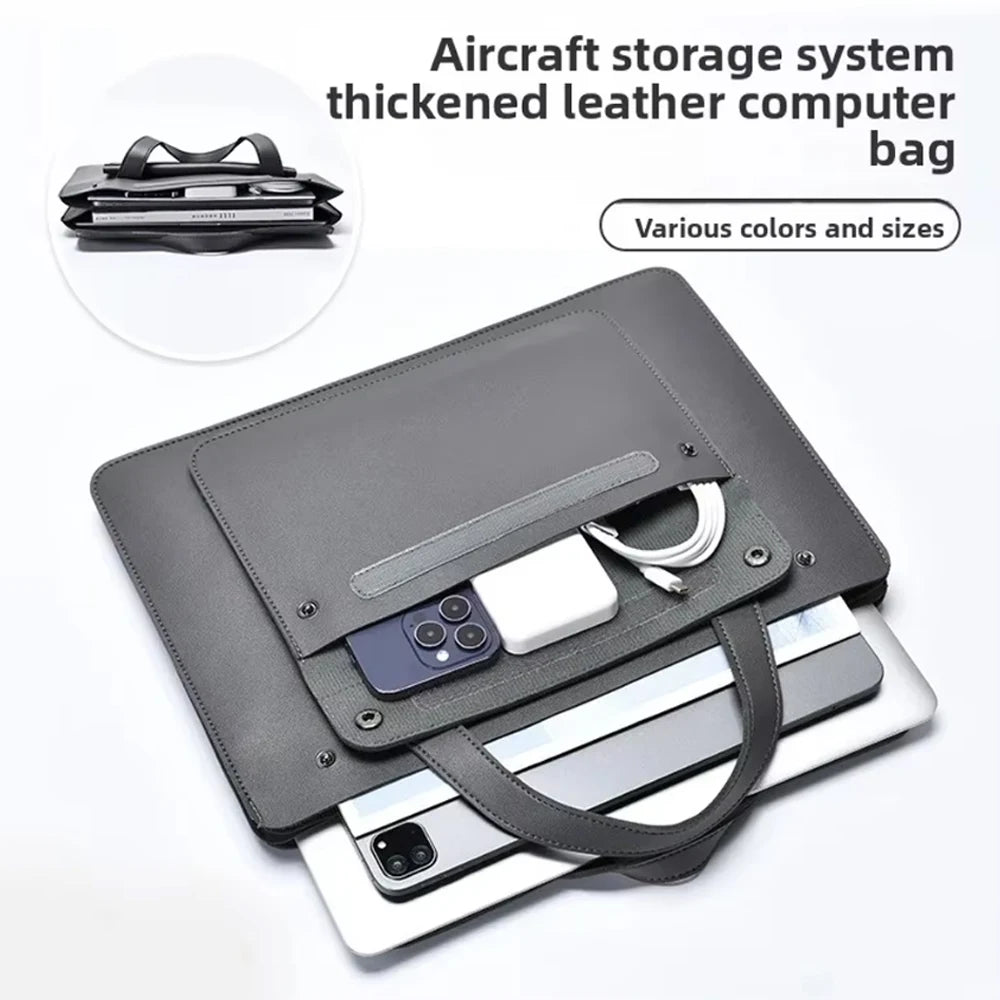 Leather Laptop Briefcase Bag