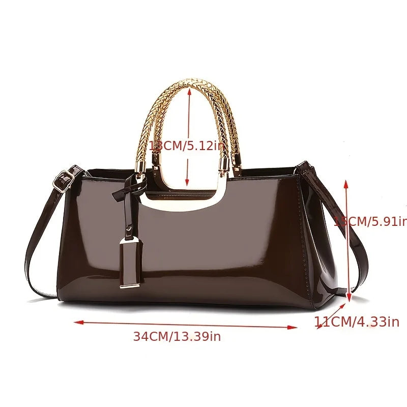 Glossy PU Evening Bag
