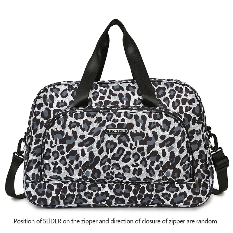 Leopard Print Travel Tote