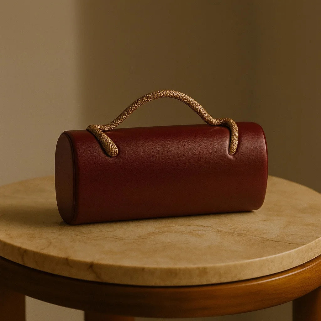 Snake Print Clutch Bag