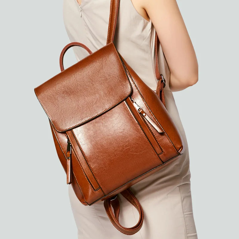 Genuine Leather Backpack Bag