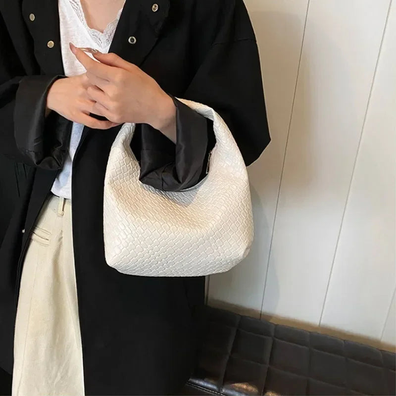 Woven Embossed Tote Bag