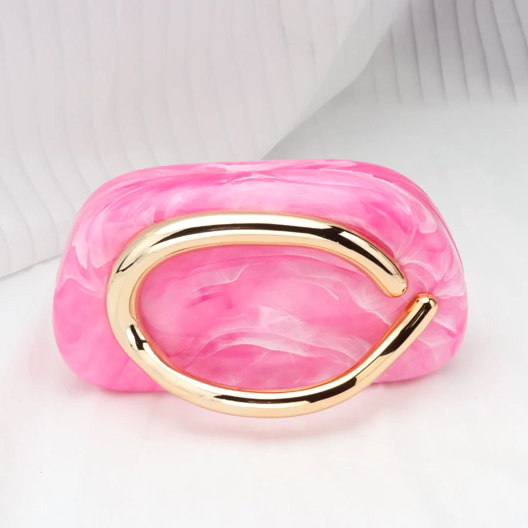 Gold Box Clutch Bag