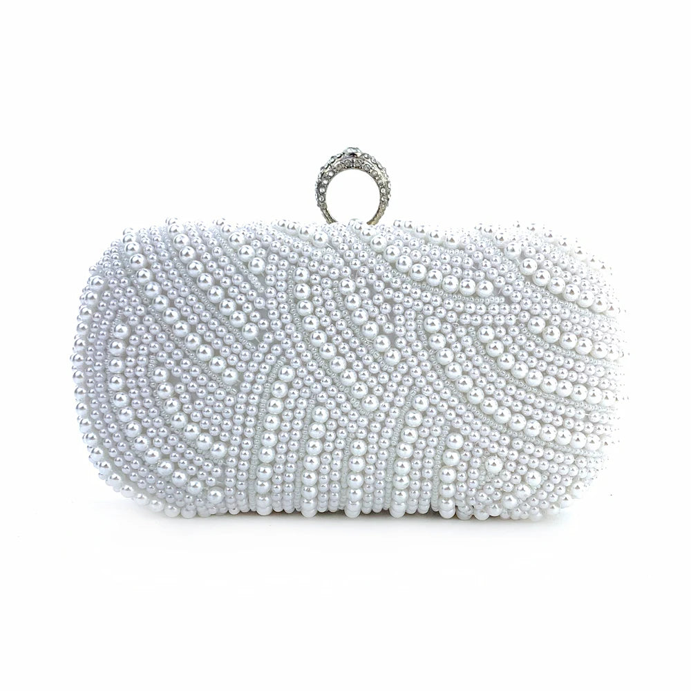 Handmade Pearl Clutch Bag