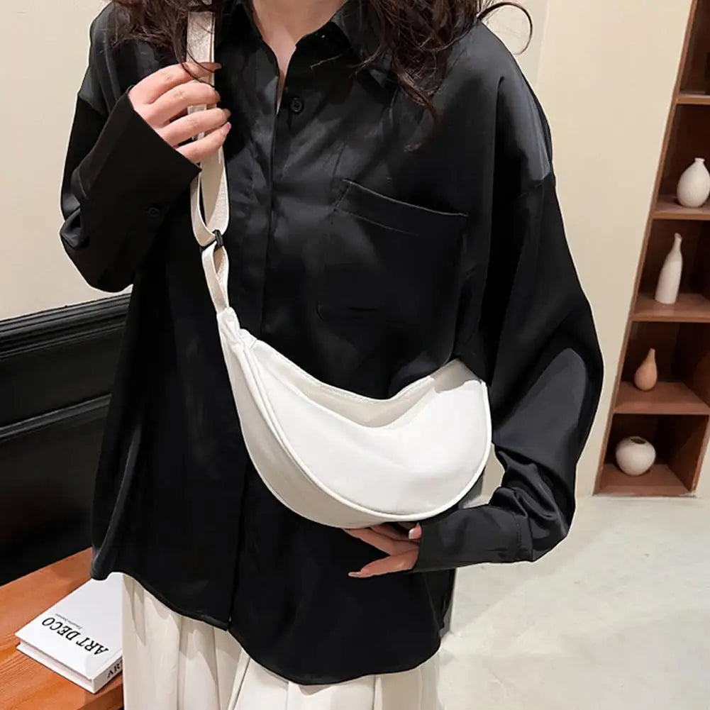 Nylon Crescent Sling Bag