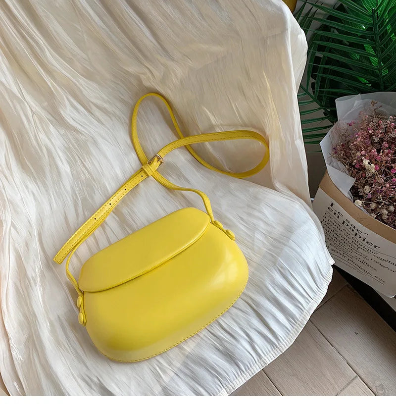 Candy Color Saddle Bag