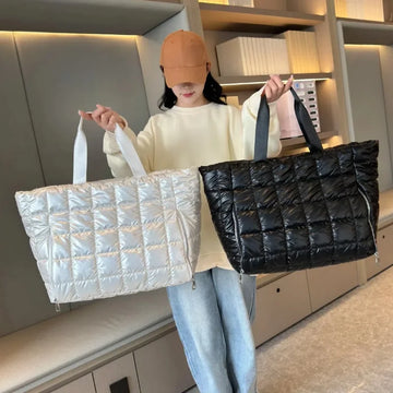 Quilted Travel Tote Bag
