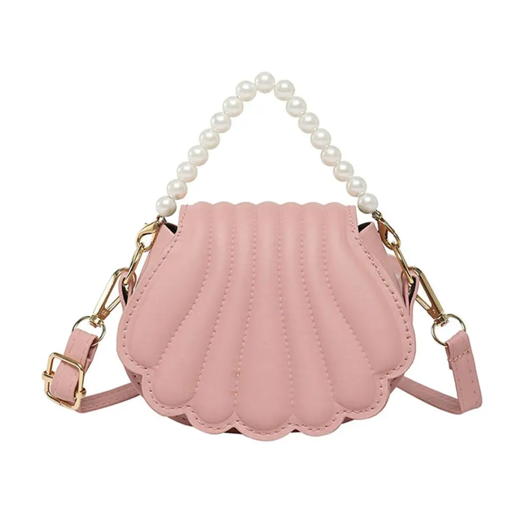 Pearl Chain Seashell Bag