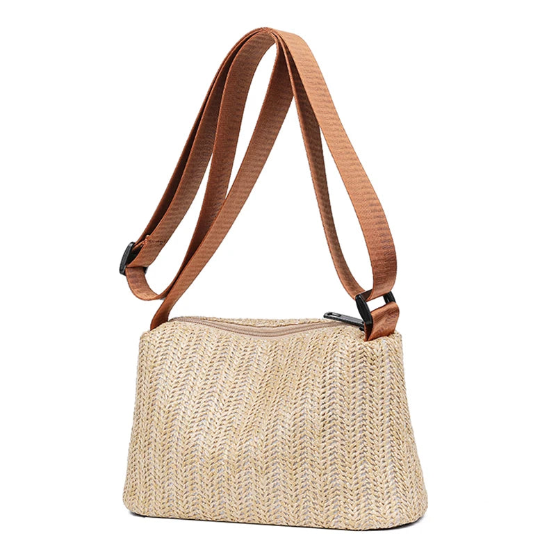 Woven Straw Beach Bag