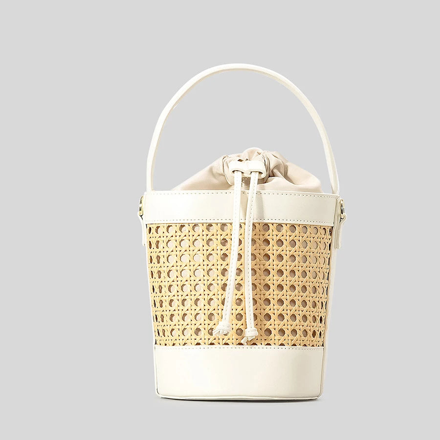 Woven Bucket Beach Bag