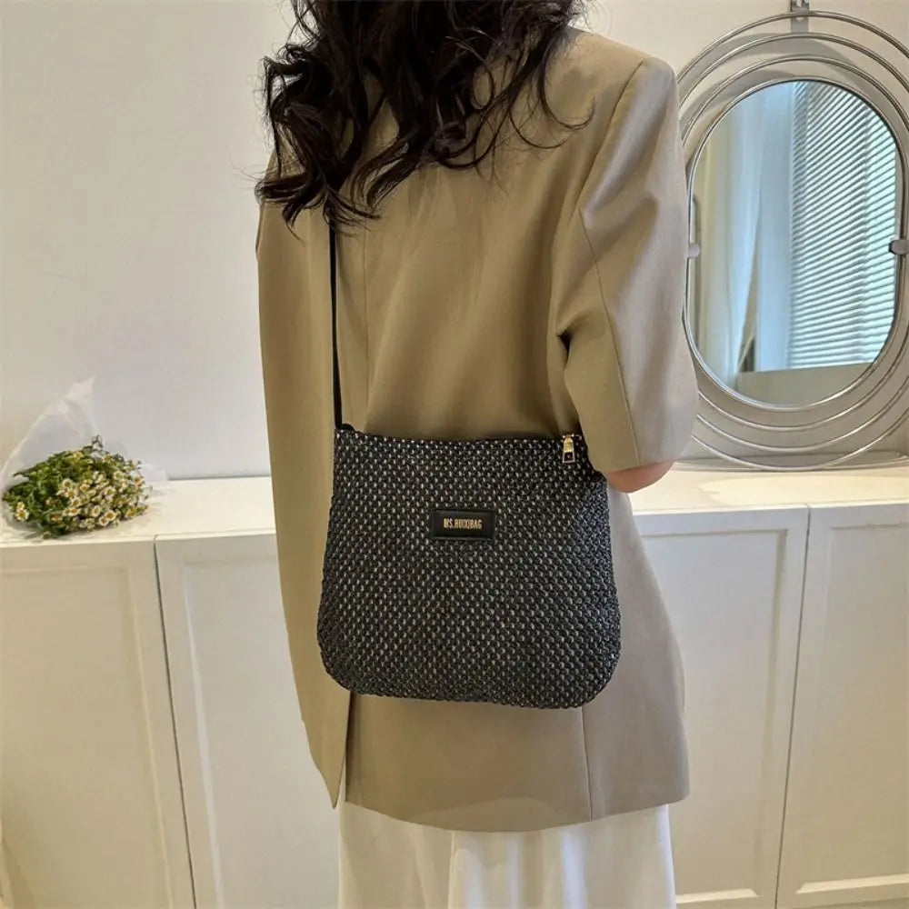 Summer Straw Shoulder Bag