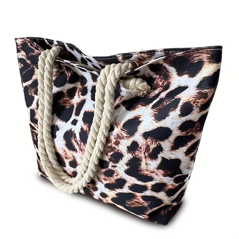 Leopard Print Beach Tote